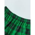 thumbnail image 6 of Christmas Family Pajamas Matching Set, Long Sleeve Letters Print T-shirt with Plaid Pants Sleepwear Loungewear, 6 of 10