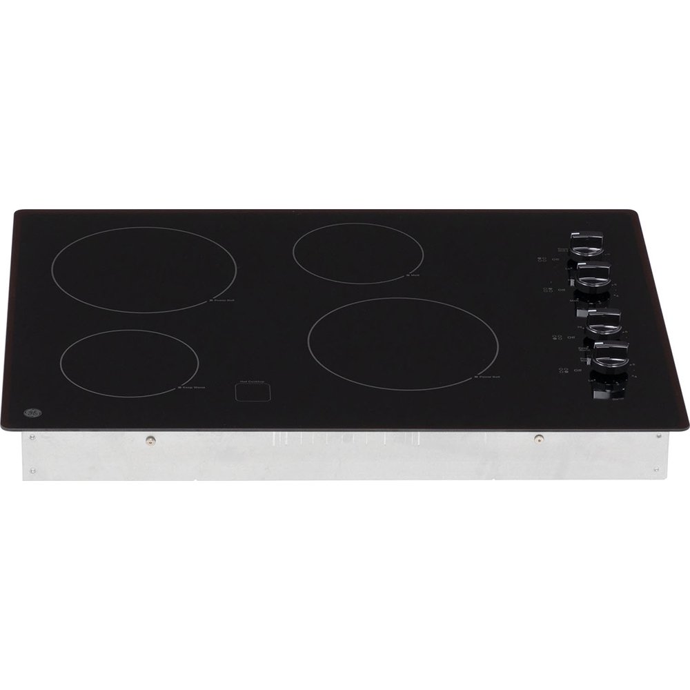 GE JP3030DJBB 30-Inch Smoothtop Electric Cooktop with 4 Radiant Elements,  Knob Controls, Keep Warm Melt Setting, Black - (Open Box) - Walmart.com