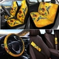 thumbnail image 2 of KUIFORTI Horse Print Car Seat Covers Full Set 13 Piece Car Seat Cover Steering Wheel Cover Seat belt Cover Pad Keychain Lipstick Portable Car Cup Coasters Car Garbage Bag Rear View Mirror Cover, 2 of 7