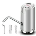 thumbnail image 1 of Dispensador de agua eléctrico ABS con USB, inteligente, con pulverizador cuantitativo, para exteriores, plateado, 1 of 5