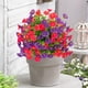 thumbnail image 4 of Artificial Morning Glory Ground Plant Faux Flower,Faux Orchid Style Potted Plant Lifelike Floral Decor for Home Office, 4 of 5