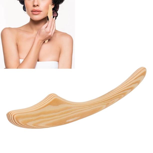 Raspado Facial Gua Sha Stick Masaje Muscular Relajante Pequeña Herramienta De Raspado Facial De Madera Para El Cuidado De La Piel