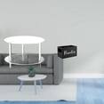 thumbnail image 2 of Acrylic Round Side Table End Table Nightstand Easy Assembly Wooden Remote Holder for Bedroom Living Room Home Office, 2 of 8