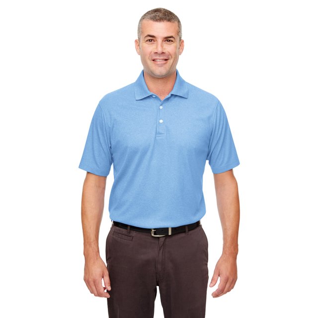Polo de hombre en piqué jaspeado COLMBIA BLU HTHR L ultraclub UC100
