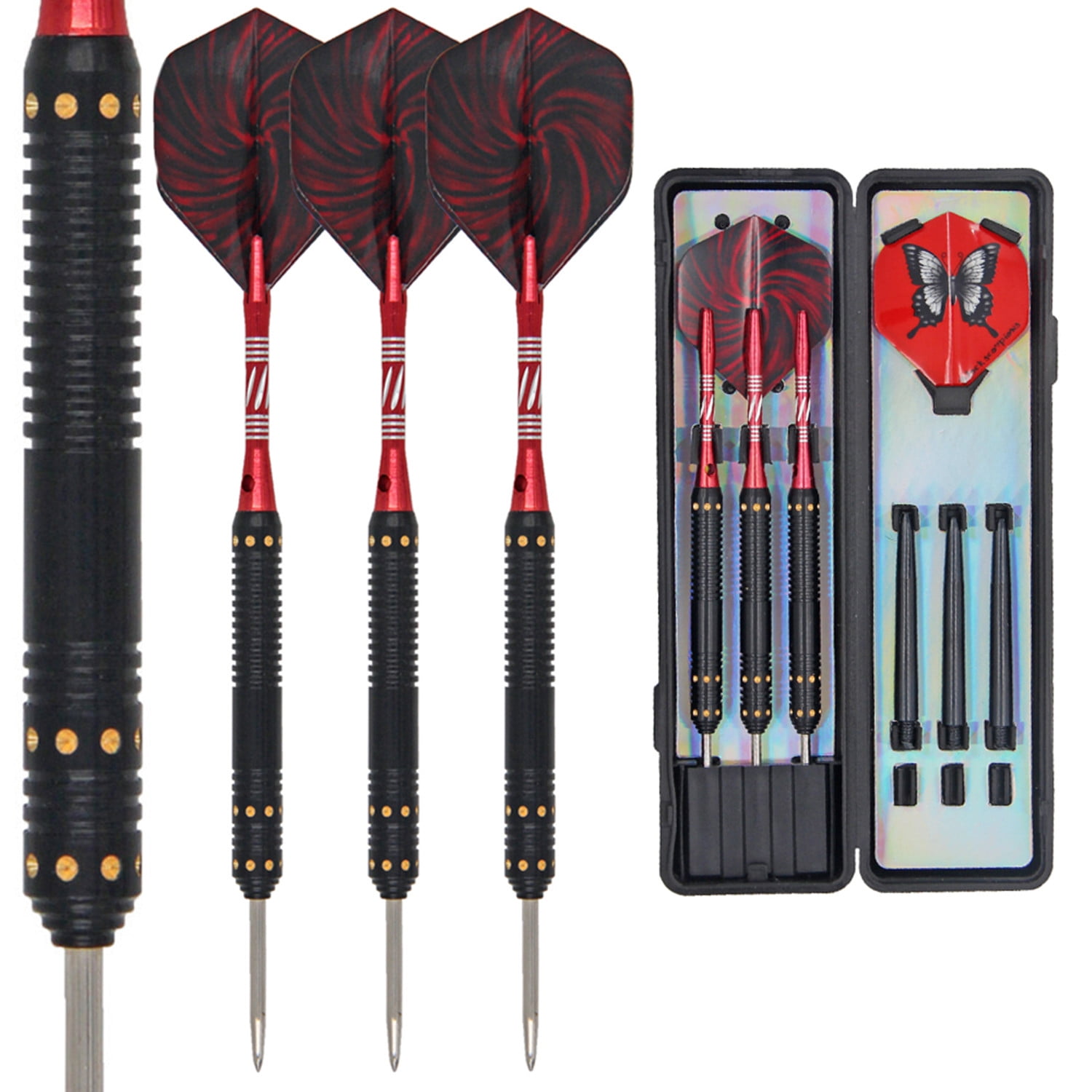 Darts 1x SET3 WINMAU ALUMINIUM KNURLED DART STEMS SHAFTS ANODISED ALLOY