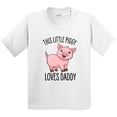 thumbnail image 3 of Inktastic This Little Piggy Loves Daddy Cute Youth T-Shirt, 3 of 5