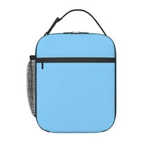 Lunch Bag For Women And Men Insulated Portable Lunch Box For School Student Teens Bento Box Office Picnic Travel Cooler Bag Light Blue
