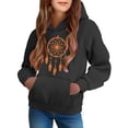 thumbnail image 2 of Sweatshirt for Teen Girls Cute Printed Long Sleeves Hoodies with Pocket Casual Crew Neck Fall Winter Pullover Tops Clothes Comfy Jumper School Warm Girl Sweatshirts, 2 of 5