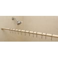 thumbnail image 3 of 1" No Drilling Shower Closet Window Tension Rod, Heavy Duty, 24"-42", French White, 3 of 5