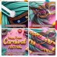 thumbnail image 4 of Colorful Happy Purim Banner Festive Purim Display Carnival Clown Hat Festive Backdrop for Purim Celebration Costume Party Indoor Decor, 4 of 9