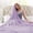 Purple-As shows, variant on Yokan Summer Cooler Blanket, Soft Comfortable Bed Blanket for Sleeping, Breathable Thermal Blanket for All Season Use, Washable Polyester Blanket, Blue/Beige/Khaki/Gray/Purple