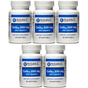 High Absorption CoQ10 200 mg with Vitamin E 150 Softgels for Heart Health, Energy Production