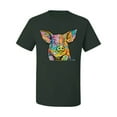 thumbnail image 3 of Dean Russo The Pig Animal Lover Men's Graphic T-Shirt, Forest Green, X-Large, 3 of 6