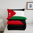 thumbnail image 5 of Manfei Jordan Flag Full Size Comforter Sets,Patriotic Theme Art Bedding Comforter Set,Black White Green,Black Reversible,3-Piece,1 Comforter and 2 Pillowcases, 5 of 7
