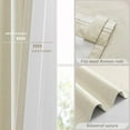 thumbnail image 4 of Black Out Curtains 102 Inch Length for Bedroom Living Room Thermal Insulated Blackout Curtain with Rod Room Darkening Natural Linen Drapes for Patio Sliding Door Drape, 4 of 15