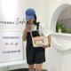 thumbnail image 4 of Bolsas de compras para mujer, dulce estampado Kawaii, lona, ​​ocio, tienda diaria, bolso cruzado, bolso tipo cartera, nuevo, 4 of 5
