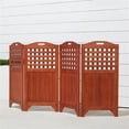 thumbnail image 2 of Bowery Hill Traditional Wood Outdoor & Indoor Privacy Screen in Brown, 2 of 5