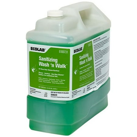 Wash 'n Walk Sanitizing Floor Cleaner Liquid 2.5 gal. Container, 1:64, 1 Each