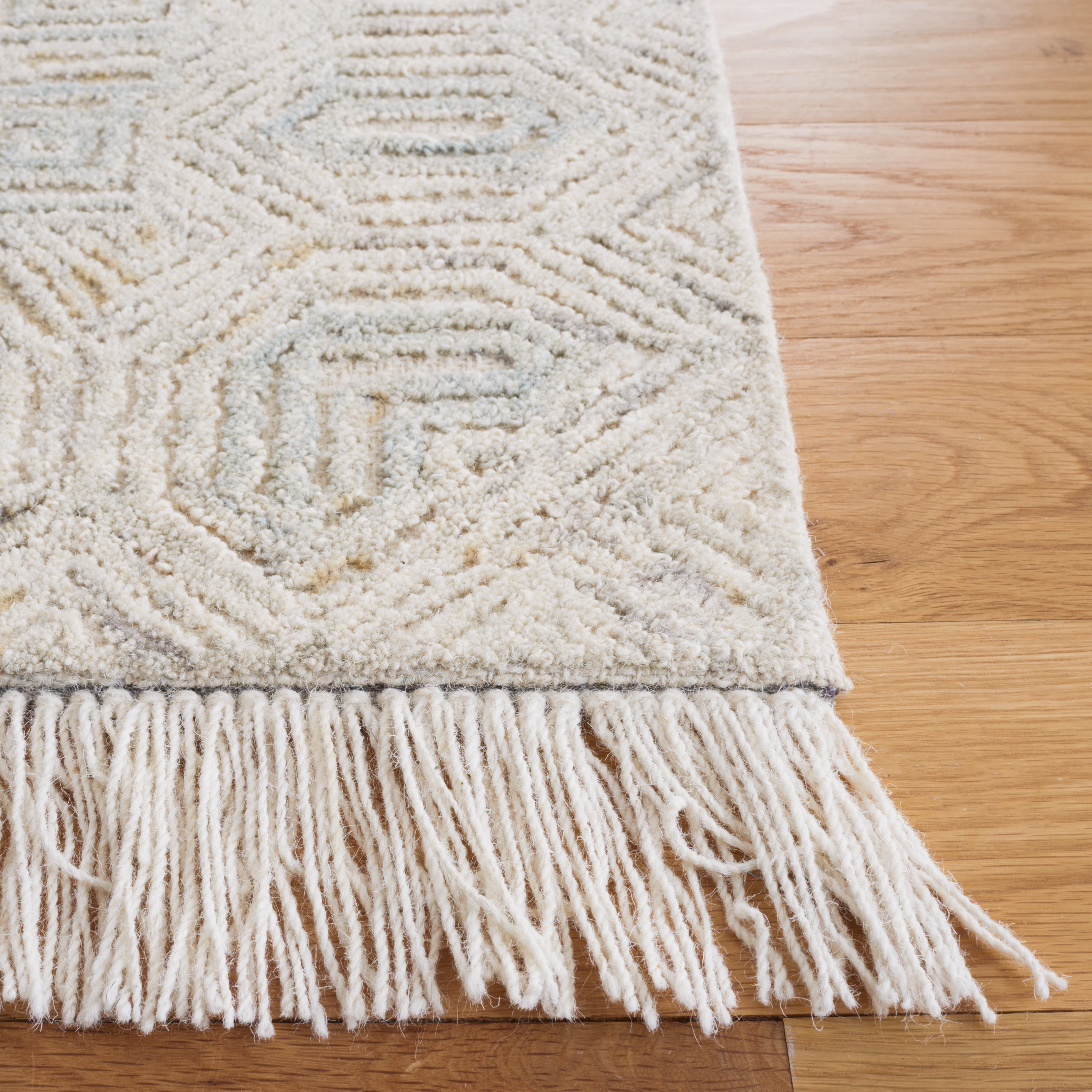 Safavieh Ikat Maiara Geometric Runner Rug, Ivory/Gray, 2'3" x 8'