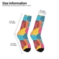 thumbnail image 2 of Uemuo Colorful Wool Balls Printed Kids Boys Socks Seamless Crew Socks Crazy Funny Athletic Sport Socks for Children, 2 of 6