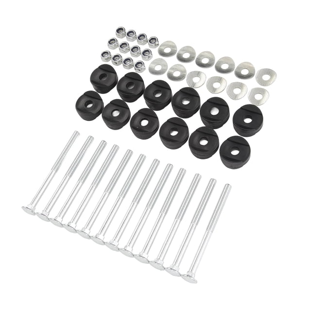 Juego de tornillos de trampolín AUNMAS de acero galvanizado 12 piezas