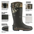thumbnail image 3 of HISEA Rubber Rain Boots for Men Insulated Hunting Boots Waterproof Neoprene Work Boot for Farming Fishing, 3 of 6