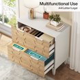 thumbnail image 5 of Tribesigns 2-Drawer File Cabinet, Particle Board White & Beige, 5 of 7