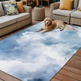 thumbnail image 2 of Fsddascl Blue Sky Outdoor Rug for Patio/Deck/Porch, Non-Slip Large Area Rug 5 x 8 Ft, Cloud Gradient Natural Landscape Scenery Indoor Outdoor Rugs Washable Area Rugs, Reversible Camping Rug Carpet, 2 of 5