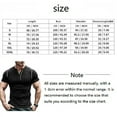 thumbnail image 5 of Mens Henley Shirts Classic Button Cotton Short Sleeve T-Shirt Summer Casual V Neck TeeBasic Solid Lightweight Tees Tops, 5 of 7