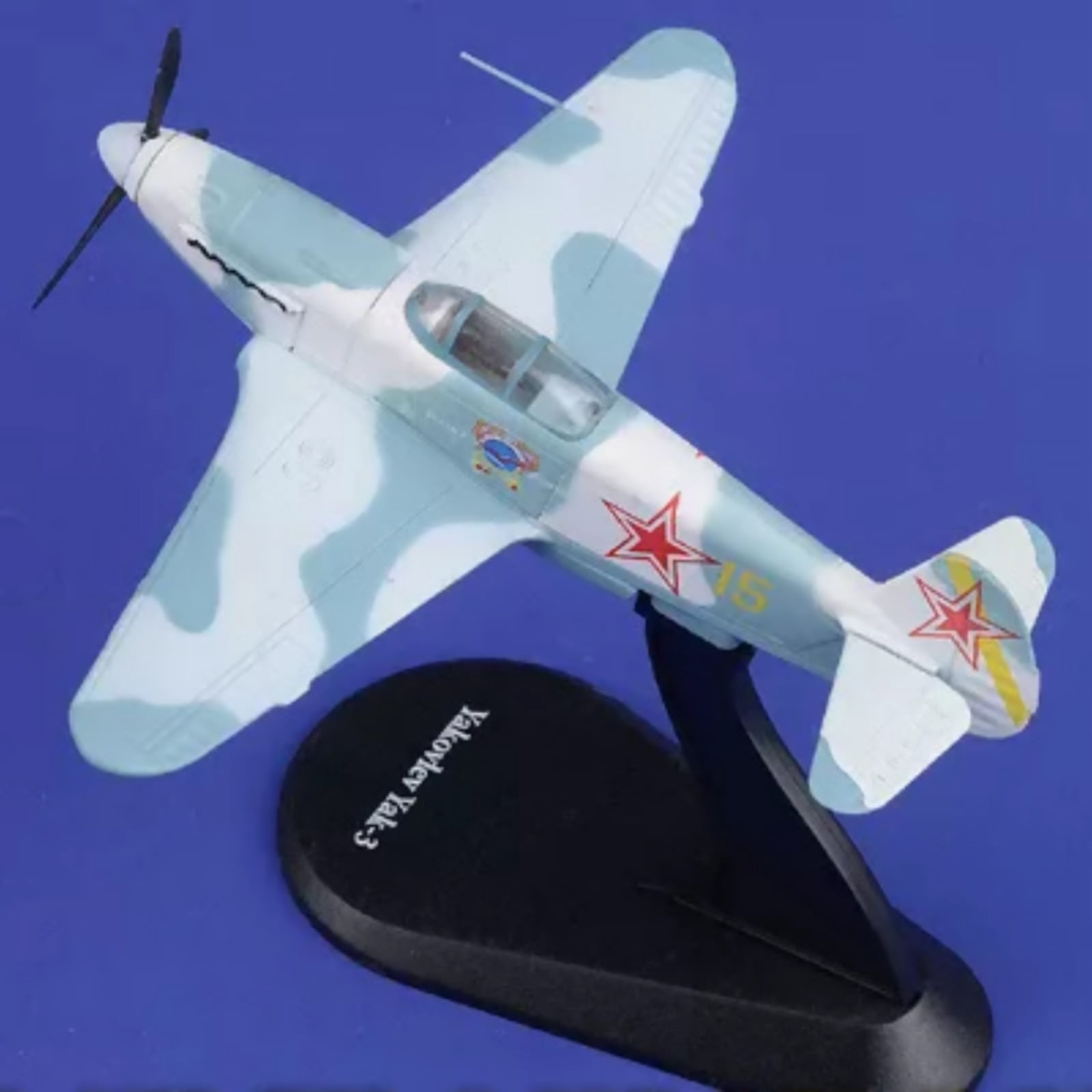 WWII Yak-3 Fighter Diecast Model Airplane for Aviation Enthusiast Desk Decor