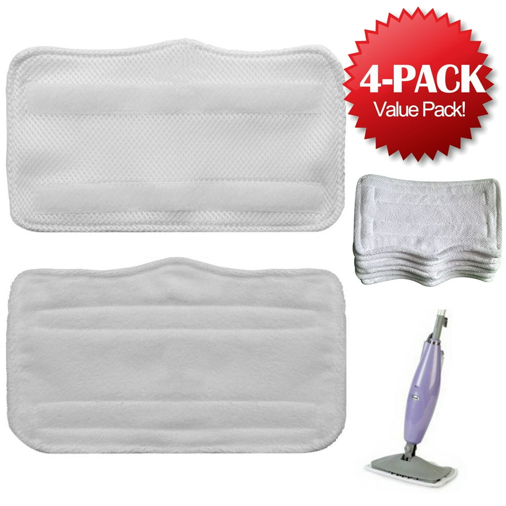 4pcs Replacement microfiber pads for Euro Pro Shark Steam Mop S3250