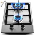 thumbnail image 2 of OASD Cuisinière à Gaz Intégrée 12x20 Po Cuisinière à Gaz Cuisinière en Acier Inoxydable Plaque de Cuisson au Gaz avec Trousse de Conversion au Propane Liquide Protection Thermocouple (12x20), 2 of 4