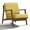 Gold, variant on Omax Decor Jasper Solid Wood and Velvet Upholstered Accent Armchair in Blue