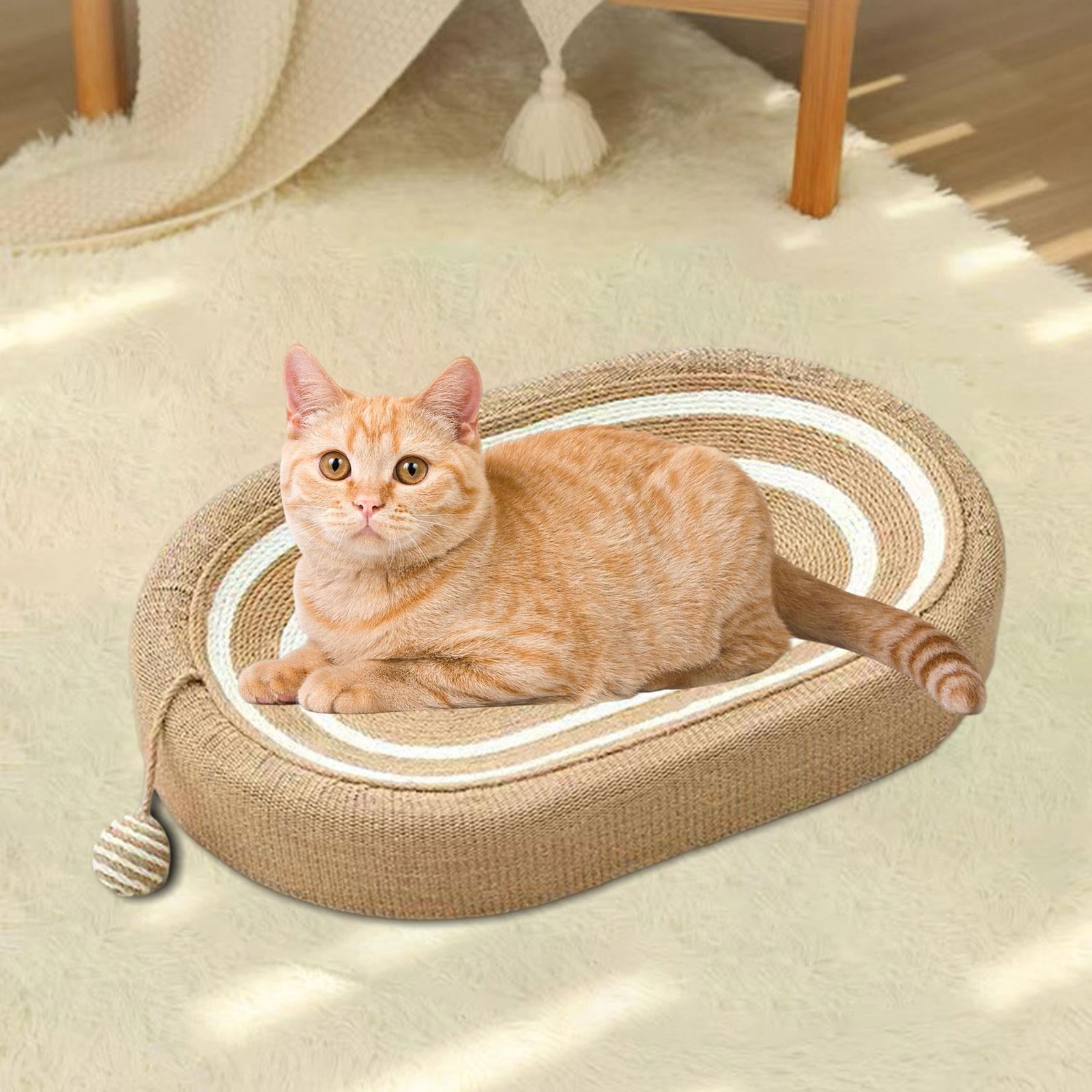 Tapis Griffoir En Sisal Naturel Pour Chat, 30x50cm, Tapis Grattoir Auto