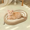 thumbnail image 6 of Cat Scratcher Cat Scratch Pad Sisal Furniture Protection Kitten Bed Durable Oval Bowl Pet Supplies Kitty Sleeping Nest Cat Scratching Board White Striped Brown, 6 of 8