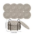 thumbnail image 2 of Round Woven Placemats Set of 8 Heat Resistant Placemats 4 Inches Farmhouse Cotton Rope Place Mats for Dining Tables Trivets for Hot Dishes, 2 of 5