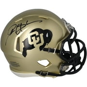 Deion Sanders Colorado Buffalos Autographed Riddell Gold Speed Mini Helmet - Fanatics Authentic Certified