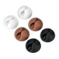 thumbnail image 2 of Cable Clip, Light Universal Cord Holder, Silastic For Office Desktop, 2 of 6