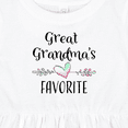 thumbnail image 4 of Inktastic Great Grandmas Favorite Heart Great Grandchild Girls Baby Dress, 4 of 5