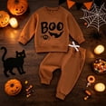 thumbnail image 2 of mgoYE Toddler Baby Boy Fall Winter Clothes Crewneck Sweatshirt Long Sleeve Shirt and Pants Boys Outfits, 2 of 9