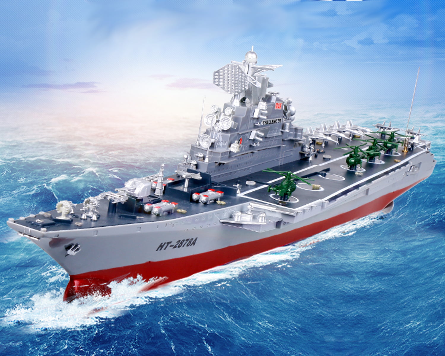 Details about   SELL AS IS Challenger Aircraft Carrier Battleship RC Model Boat 30" Warship Used