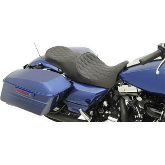 Forward-Positioning Low Profile Touring Seats With Ez Glide Ii Backrests Double Diamond Stitch