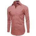 thumbnail image 2 of FashionOutfit Men's Regular Fit Dress Shirt, 2 of 5