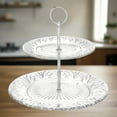 thumbnail image 3 of Dublin Crystal 2 Tiered Serving Stand, 3 of 4