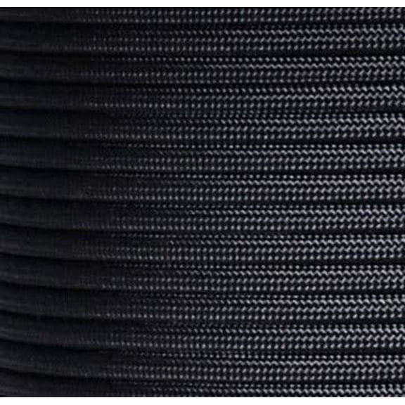 US Ropes Type III Commercial 550 Paracord 100' Hank Made in USA Survival Cord Parachute Outdoor (Black)