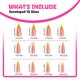 thumbnail image 3 of Medium Almond Acrylic Nails 24Pcs Press On False Nails With Orange Designs French Tip Stick on Nail For Women, 3 of 4