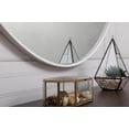 thumbnail image 4 of Metal frame round mirror 48 inch in White, 4 of 5