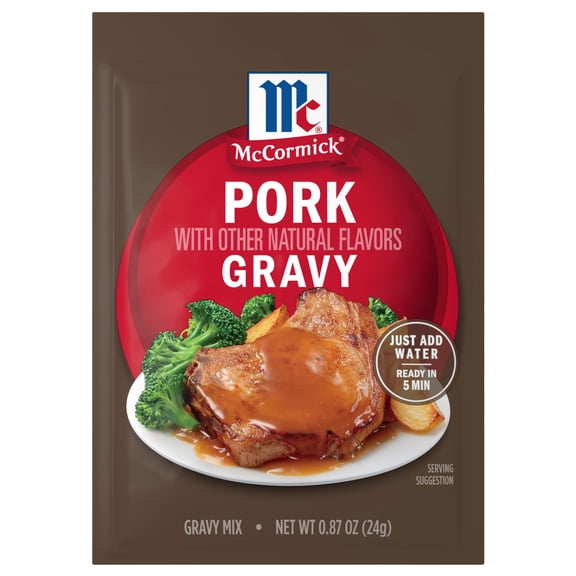 McCormick Pork Gravy Seasoning Mix, 0.87 oz Packet