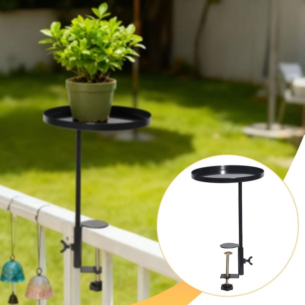 Estante para plantas de alféizar de de hierro, organizador multifuncional para jardín, accesorio de fácil instalación, regalos, bandeja con L
