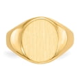 thumbnail image 4 of Real 14kt Yellow Gold 12.5x11.0mm Open Back Signet Ring Size: 6; for Adults and Teens; for Women and Men, 4 of 5